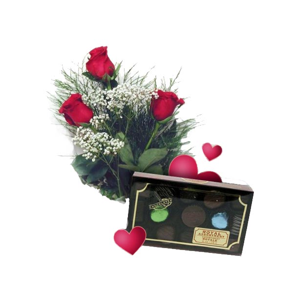 Notre Pack Special St Valentin Est Constitue D Un Magnifique Bouquet De 3 Roses Rouges 1 Boite De Chocolats Ce Magnifique Bouquet Est Ideal Pour Demontrer Son Amour Avec Romantisme